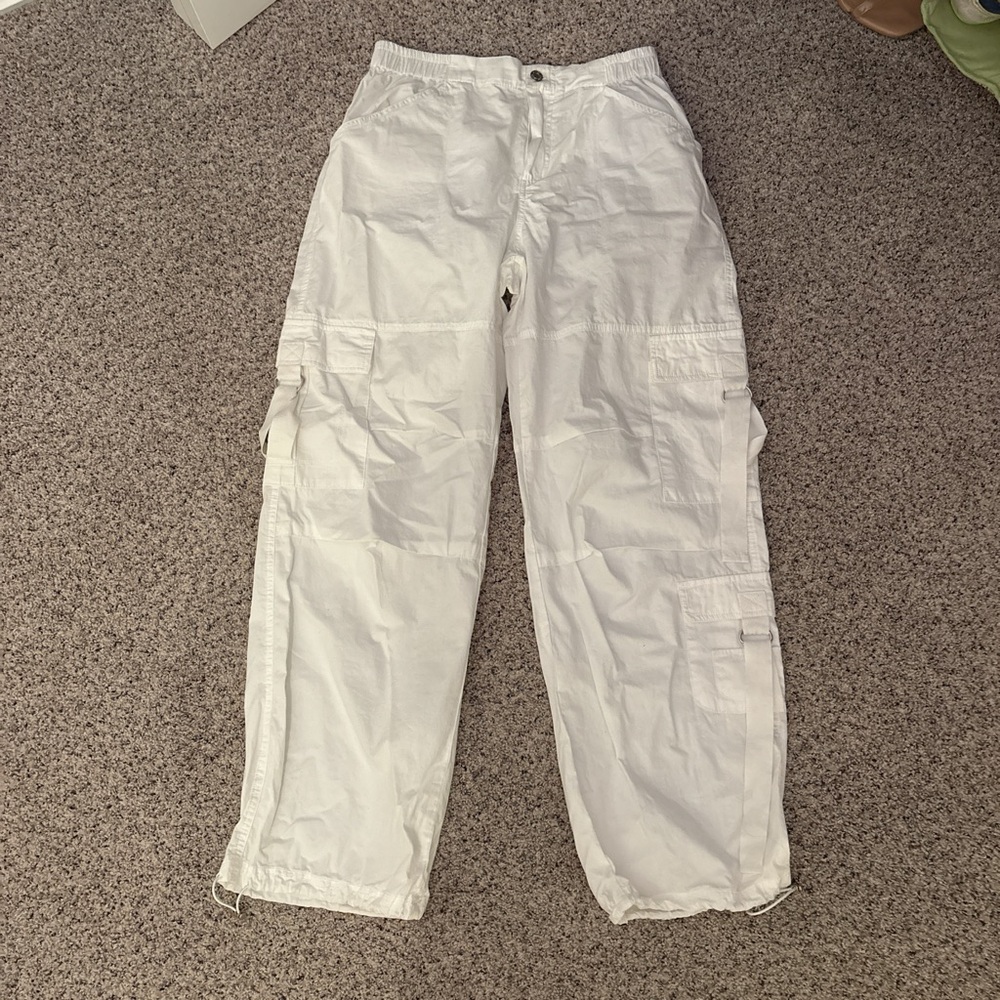 Miss Love White Cargo Pants
